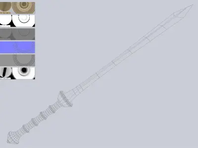 Gladius Low-poly 3D model