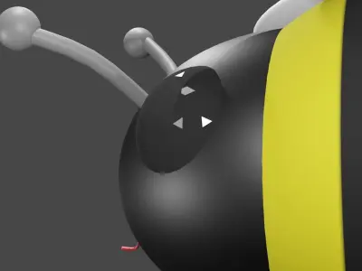 Cute Bee 3D model