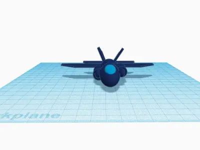 Blue Jet 3D print model