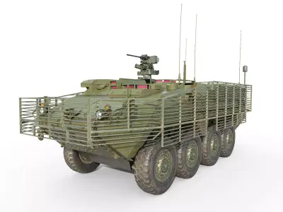 M1130 CV Stryker Low-poly 3D model