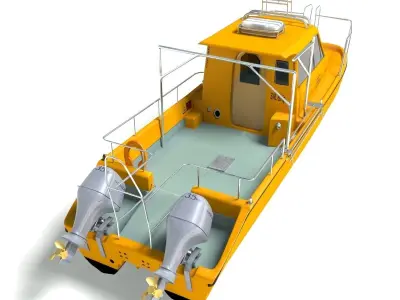 Maccoma research vessel 3D model