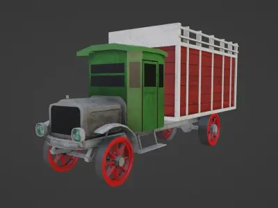 White 1921 Low-poly 3D model