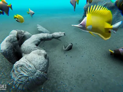AI Sea Fishes - ready solutions for your project Low-poly 3D model