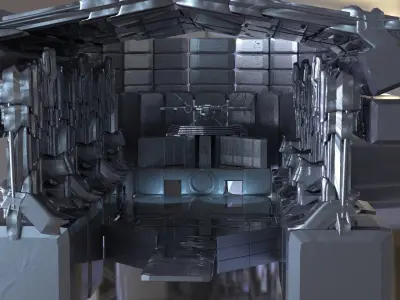 Alien Hanger Bay 3D model