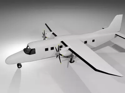 FREE dornier do 228-200 low poly Free low-poly 3D model