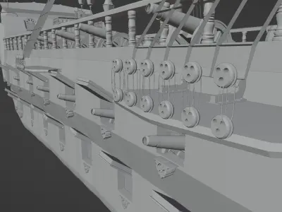 SAIL WARSHIP 3D model purchase