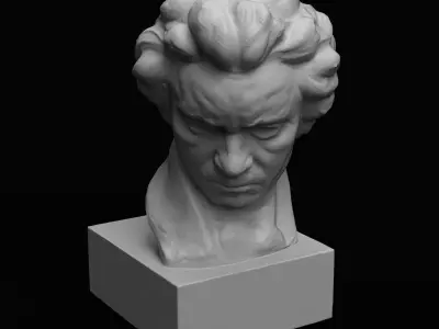 Ludwig van Beethoven Bust 3D print model