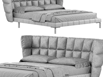 Husk Bed 3D model