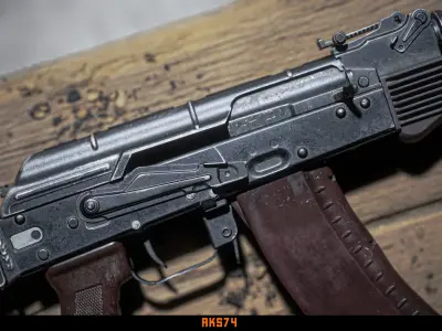 AKS74 Low-poly 3D model