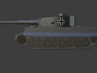 Tiger 1 -  Panzerkampfwagen VI Low-poly 3D model