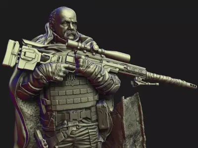 Knight of Ukraine 3D print model