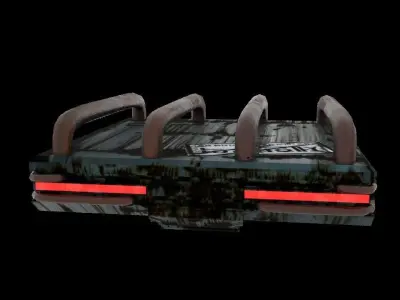 Sci Fi Mini Ship Low-poly 3D model