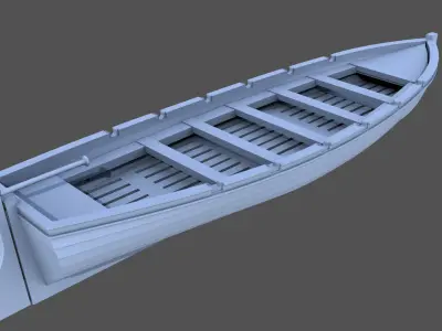 7m ww2 Japanese Lifeboat 1-100 scale 3D print model purchase