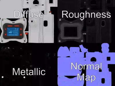 Emergency Alert System Model Pack Low-poly 3D model