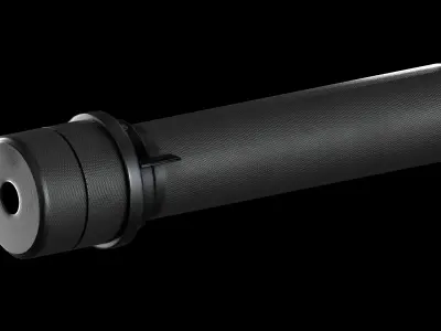 AAA PBS-1 Silencer Game Ready PBR Low-poly 3D model