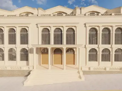 Commercial building-building classic 3D model get