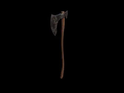 Battle Axe Low-poly 3D model buy