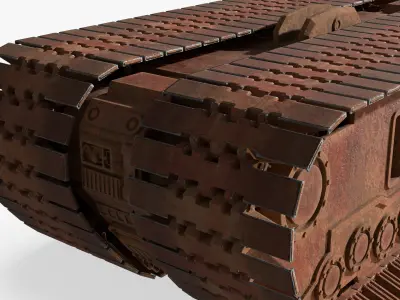 Star Wars Jawa Sandcrawler Tracked Chassis Old 3D model