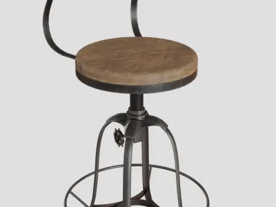 Industrial Chair Free 3D model
