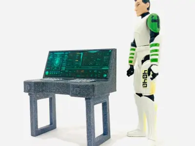 Sci Fi Computer Console 3D print model