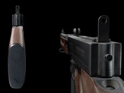 Thompson SMG Low-poly 3D model