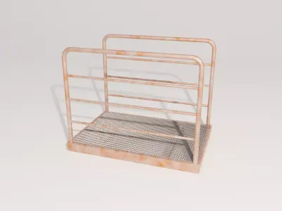 Rusty Old Catwalk segment 3D model