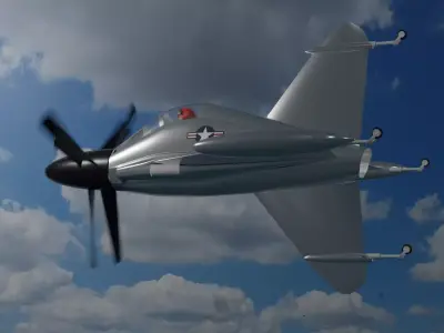 Convair  XFY 1 3D model