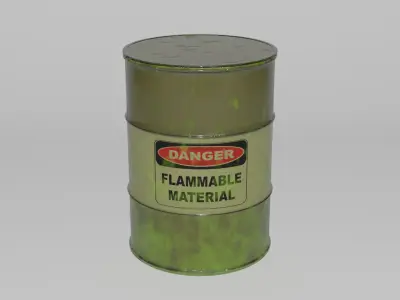Metal barrel 3D model purchase