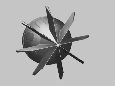 rocket Low-poly 3D model buy
