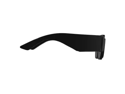 Thick Rectangle Sunglasses 3D model