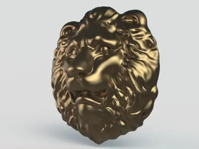 Lion Head 3D model get