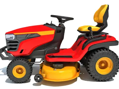 Lawn Mower Tractor 3D model