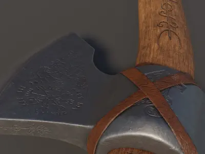 Viking Axe 3D model