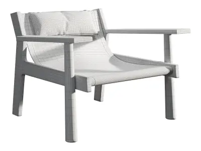 N903 Dune Lounge Chair 3D model
