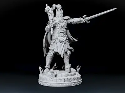 skull warrior v2 3D print model
