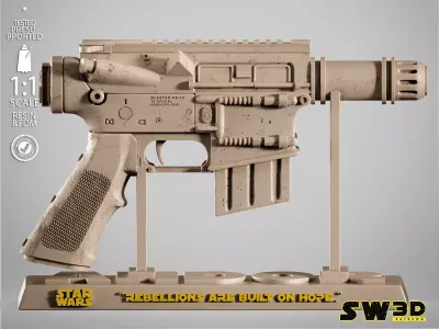 STAR WARS Cassian Andor Blaster Blastech A280-CFE 3D print model