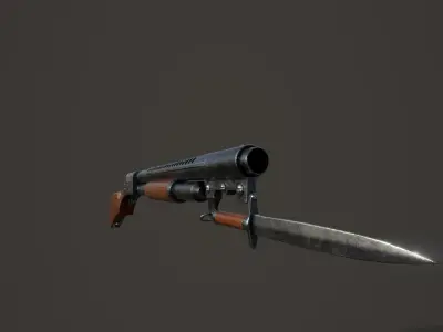 Shotgun WW1 Free 3D model