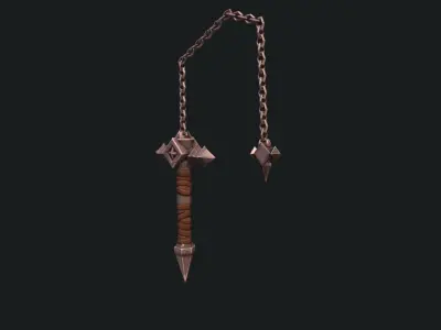 Castlevania Whip Lord Of Shadow Low-poly 3D model