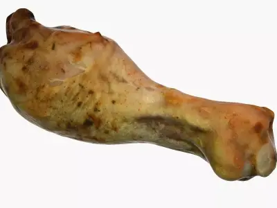 Chicken Leg Low-poly 3D model
