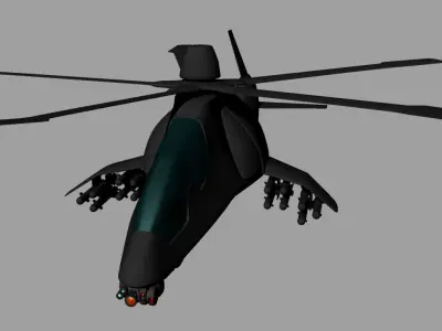 helicopter LHX 3D model