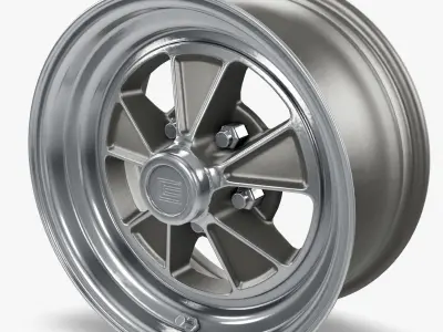 Legendary Wheel Co Shelby GT350 Alloy Wheel Cast Machined Low-poly 3D model