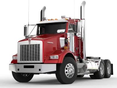 Kenworth T800 Daycab 2005 - present 3D model