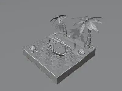 Wooden Boat Free 3D model purchase
