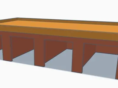 Z Gauge and HO Spur - multiple garage blocks model train 3D print model