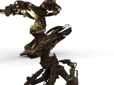 Robot Alien Technology Ship sentient 3D model 3D model