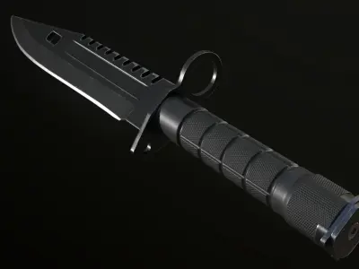 M9 Bayonet Low-poly 3D model purchase