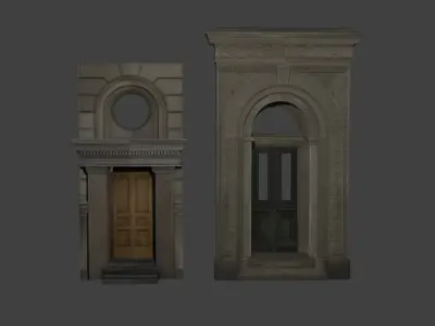 Modular Architectural Kit Low-poly 3D model