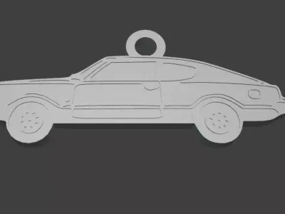 Taunus TC1 GT Silhouette Keychain - 3D Printable Model  3D print model