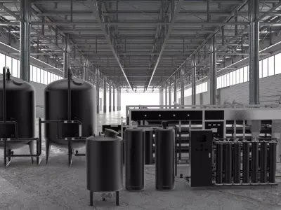 Water treating equipment 3D model