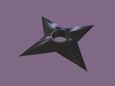 Naruto Weapon Small Pack Low-poly 3D model